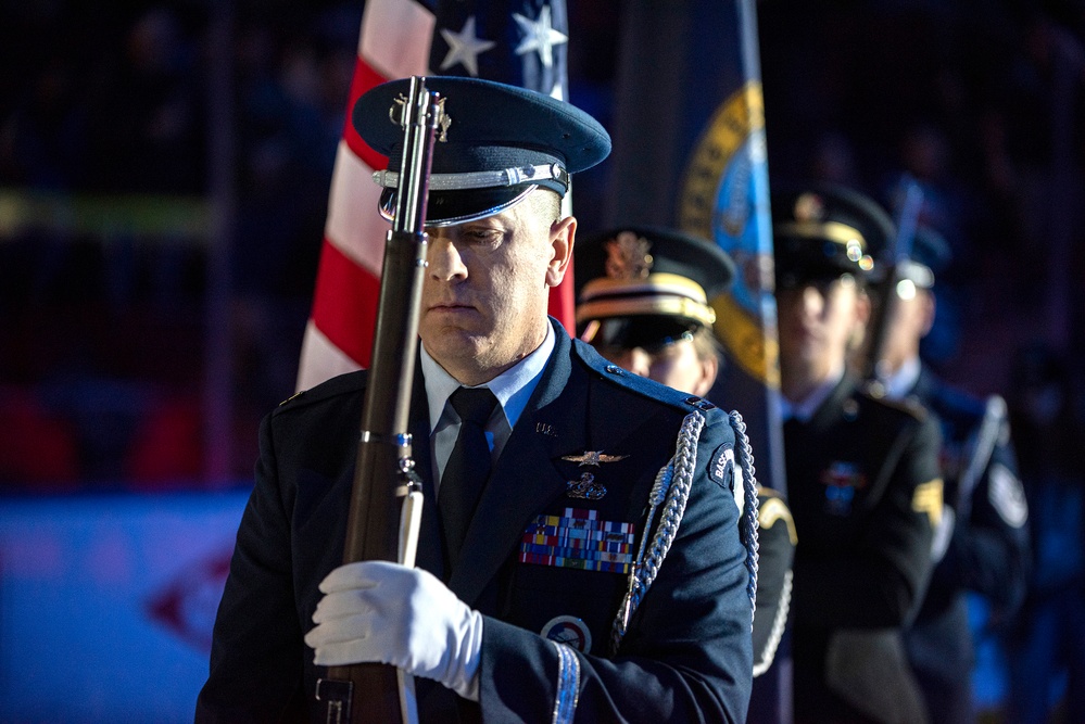 Military appreciation night at the Idaho Steelheads hockey game