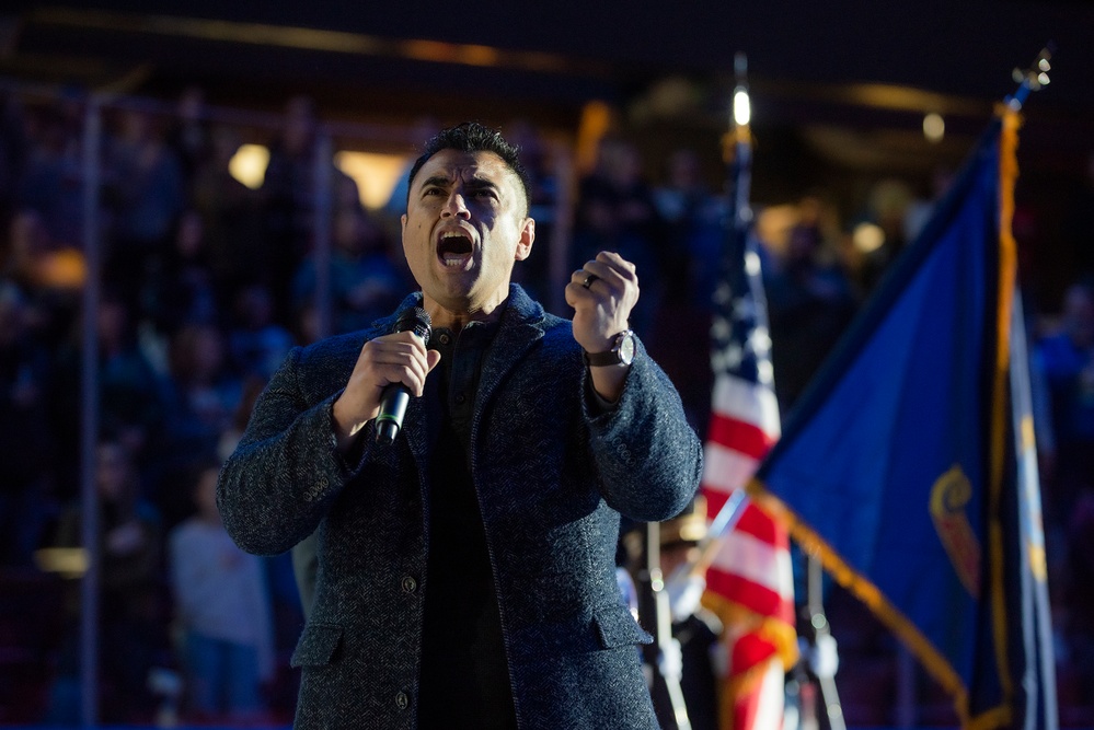 Military appreciation night at the Idaho Steelheads hockey game