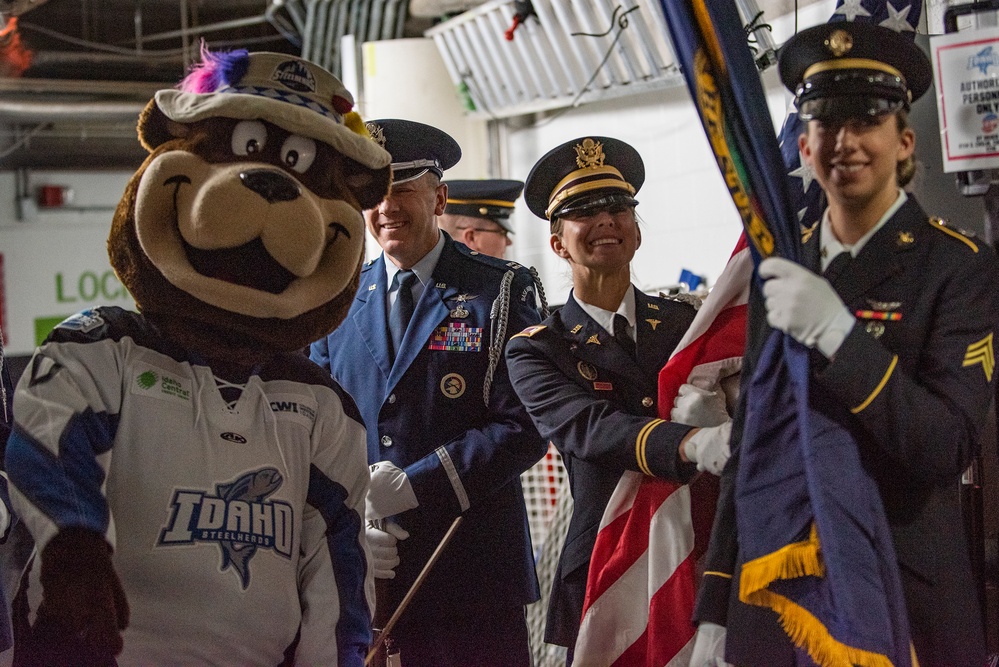 Military appreciation night at the Idaho Steelheads hockey game