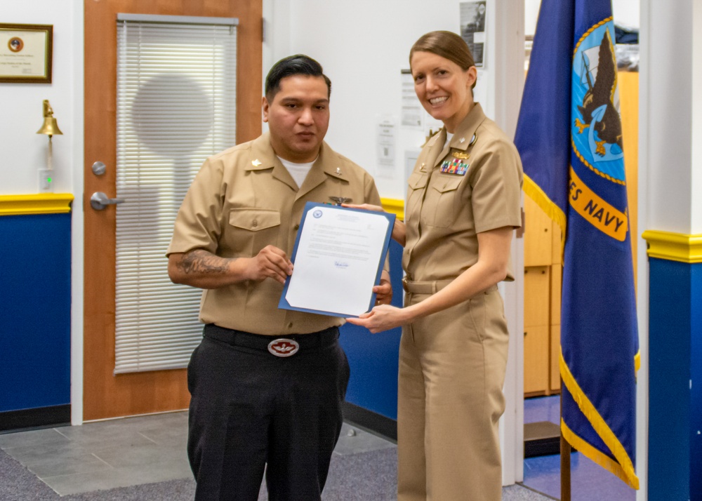 Navy Talent Acquisition Group San Antonio Celebrates the Advancement of Eight Sailors