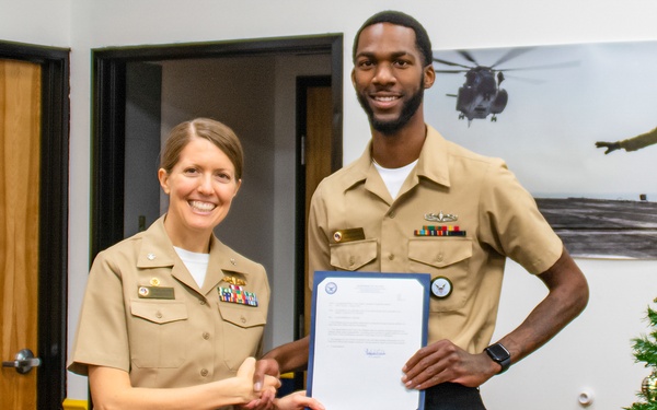 Navy Talent Acquisition Group San Antonio Celebrates the Advancement of Eight Sailors