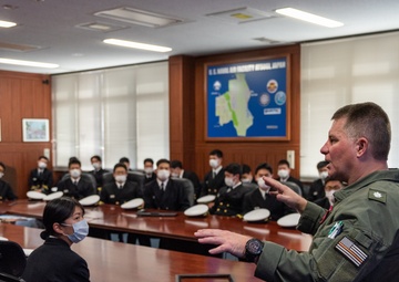 Newly commissioned JMSDF officers visit NAF Atsugi