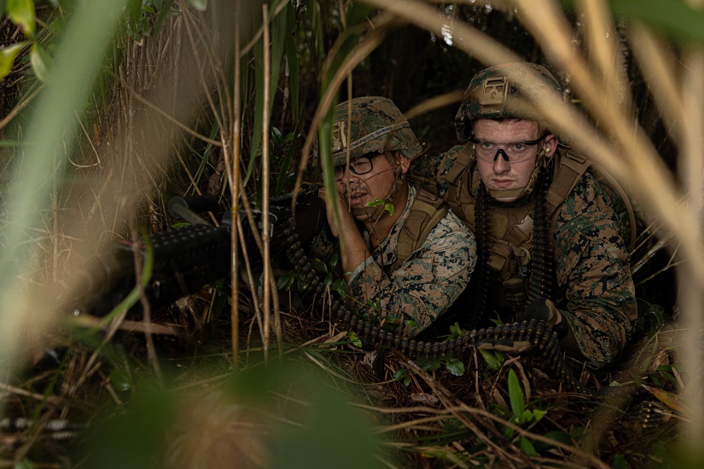 3rd Landing Support Battalion Marines conduct field skills training during exercise Winter Workhorse