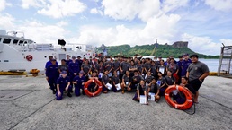 U.S. Coast Guard conducts community engagements in Pohnpei, part of Operation Rematau