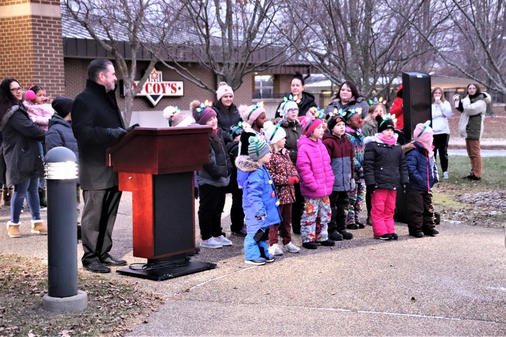 Dozens attend Fort McCoy’s 2022 Christmas Tree Lighting event