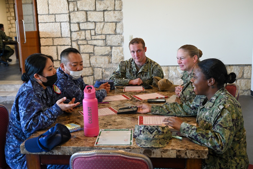 U.S. Sailors and JMSDF participate in Language Exchange on White Beach