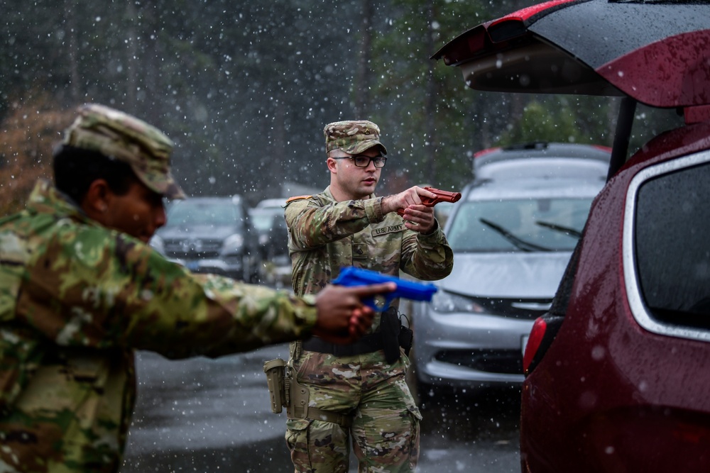 Book 'em, Danno: 506th Military Police train for high risk traffic stops