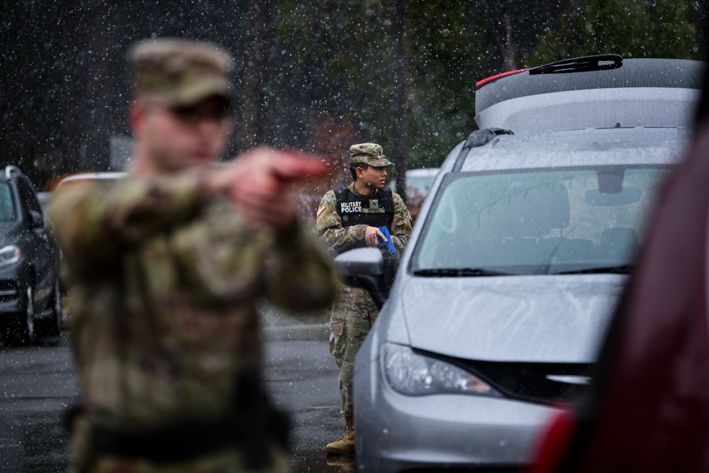 Book 'em, Danno: 506th Military Police train for high risk traffic stops