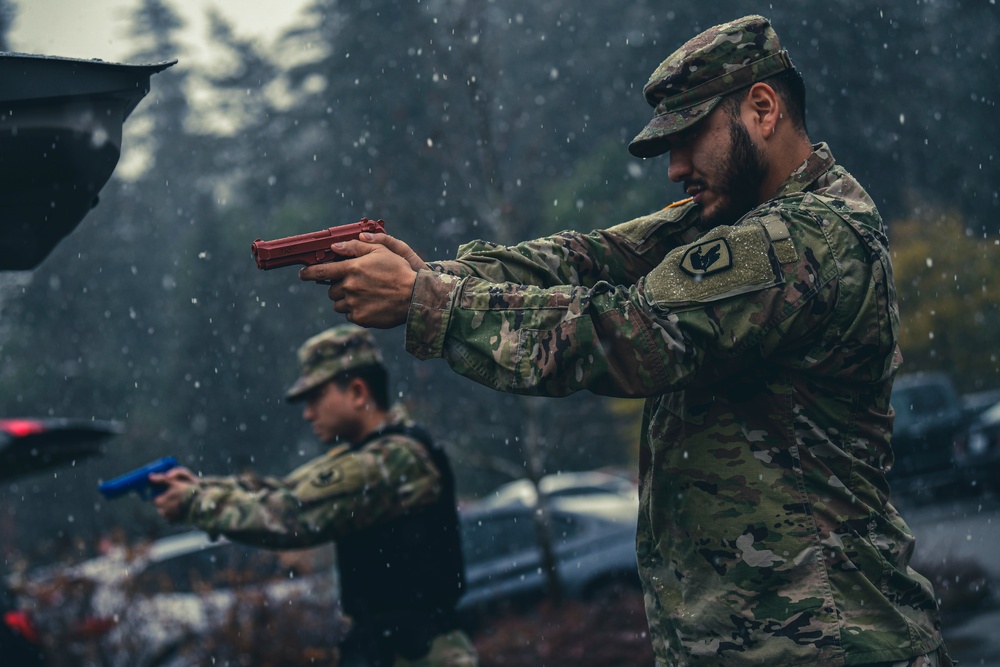 Book 'em, Danno: 506th Military Police train for high risk traffic stops