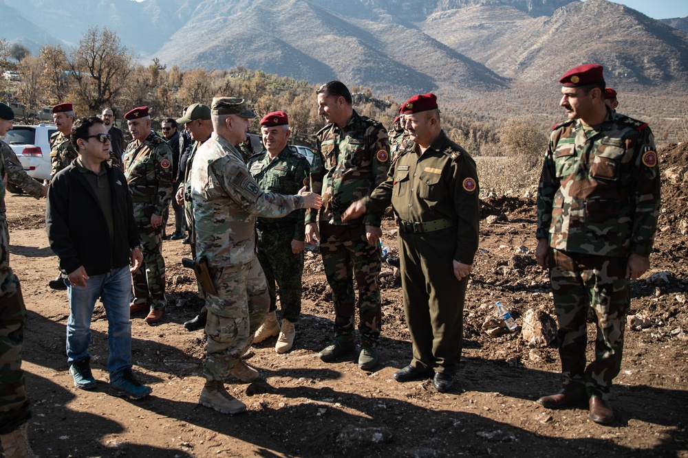 Col. Javier Soria, attends 1st Supporting Forces Command's Basic Artillery Graduation Exercise