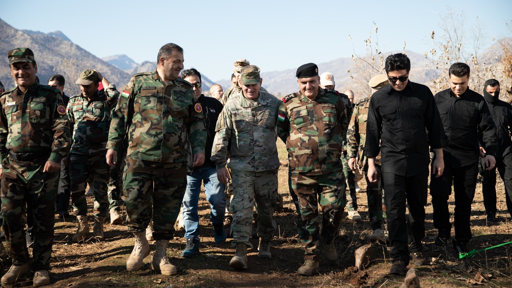 Col. Javier Soria, attends 1st Supporting Forces Command's Basic Artillery Graduation Exercise