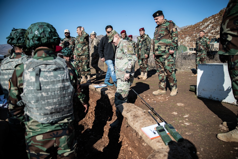 Col. Javier Soria, attends 1st Supporting Forces Command's Basic Artillery Graduation Exercise