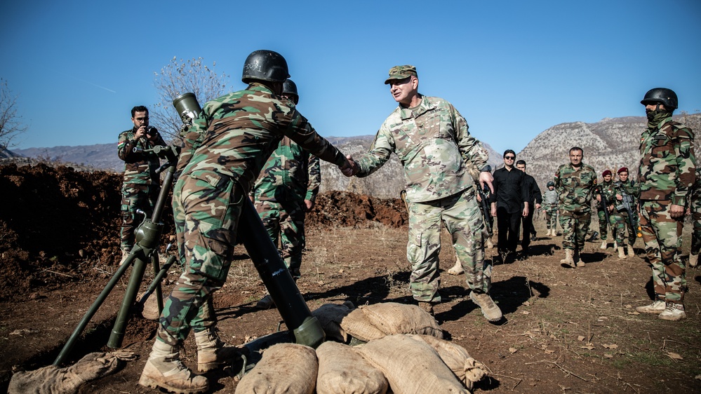 Col. Javier Soria, attends 1st Supporting Forces Command's Basic Artillery Graduation Exercise