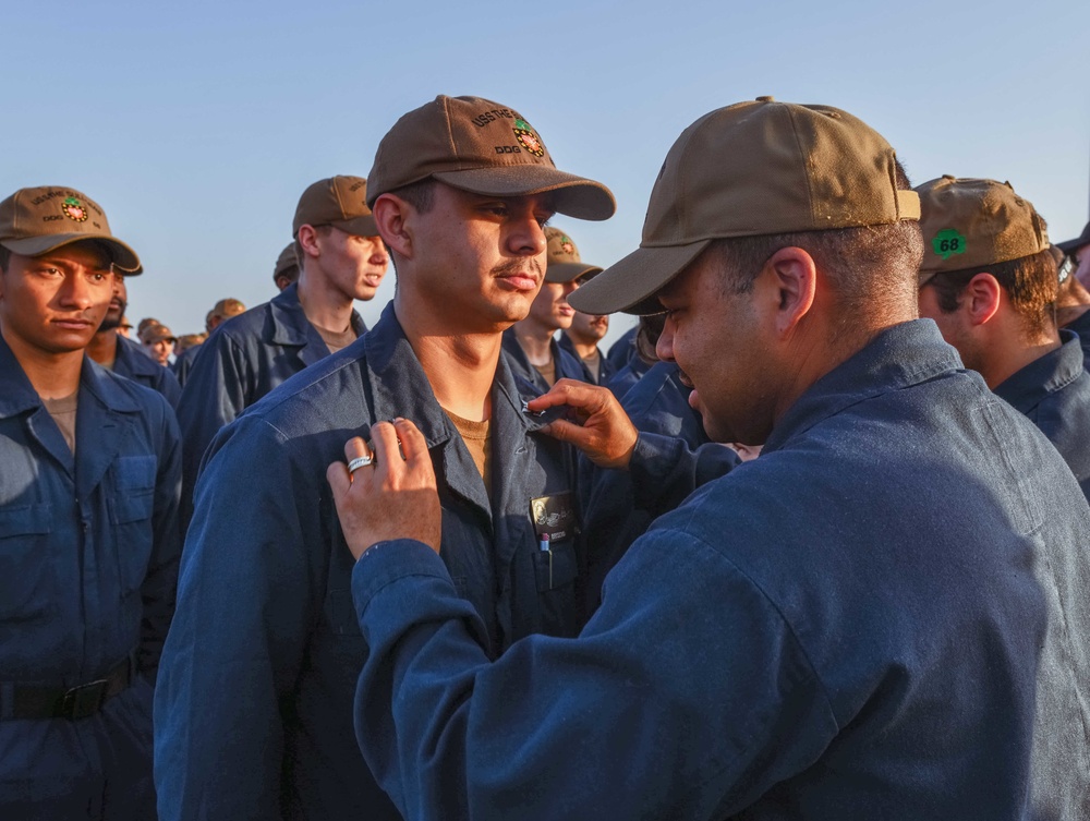 USS The Sullivans (DDG 68) frocking ceremony