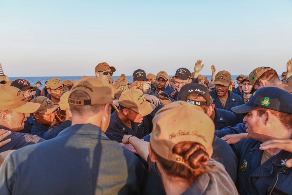 USS The Sullivans (DDG 68) frocking ceremony