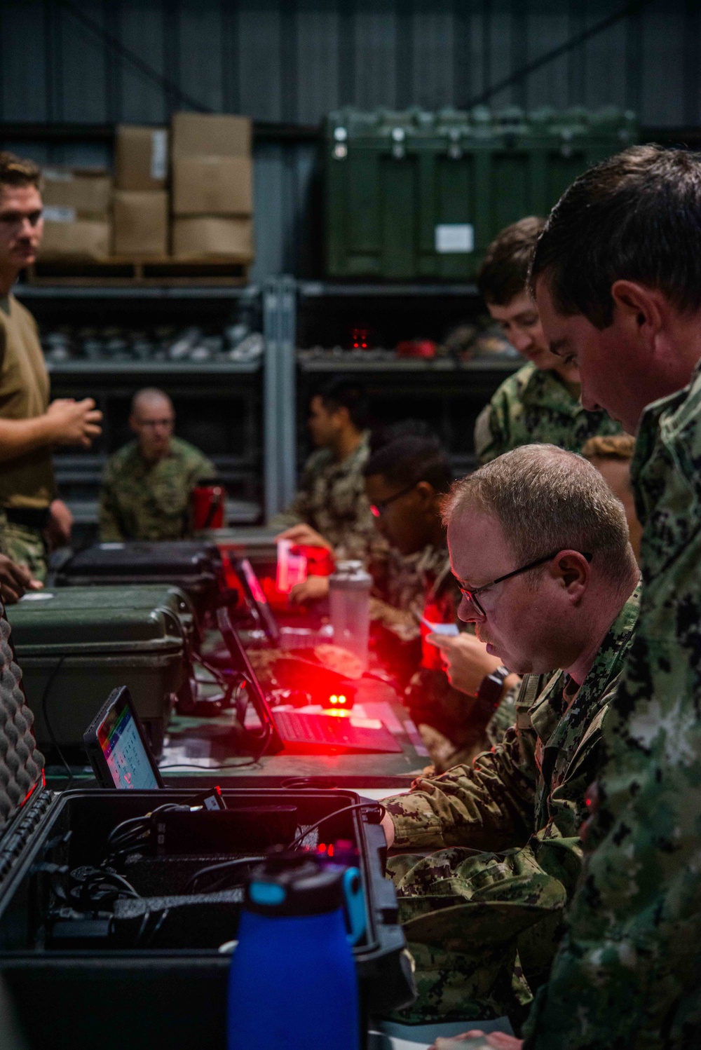 NMCB 11 practices evacuation control