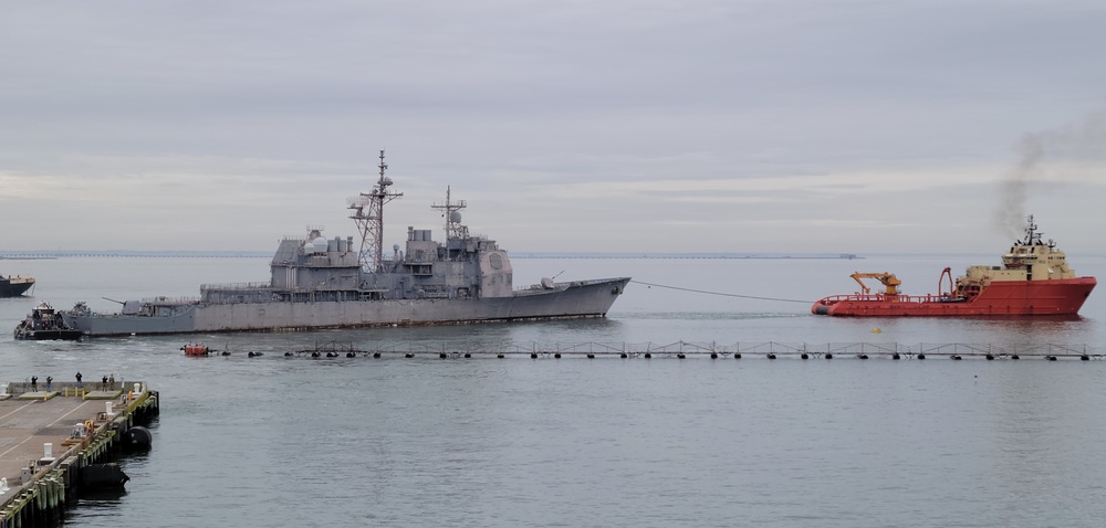 MV Gary Chouest Completes Tow of Ex-USS Anzio