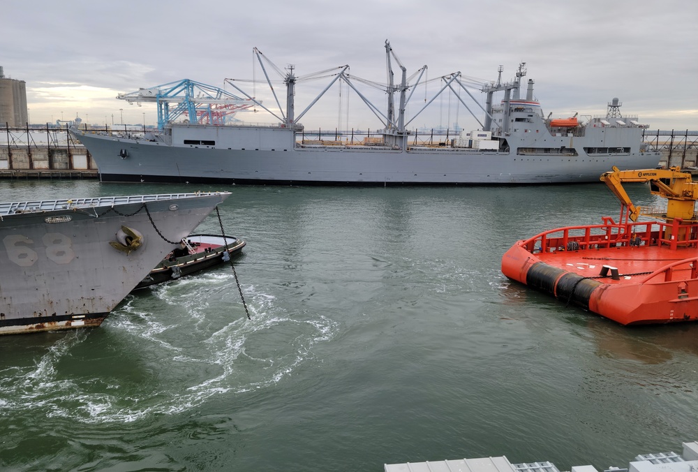 MV Gary Chouest Tows Ex-USS Anzio to Philly