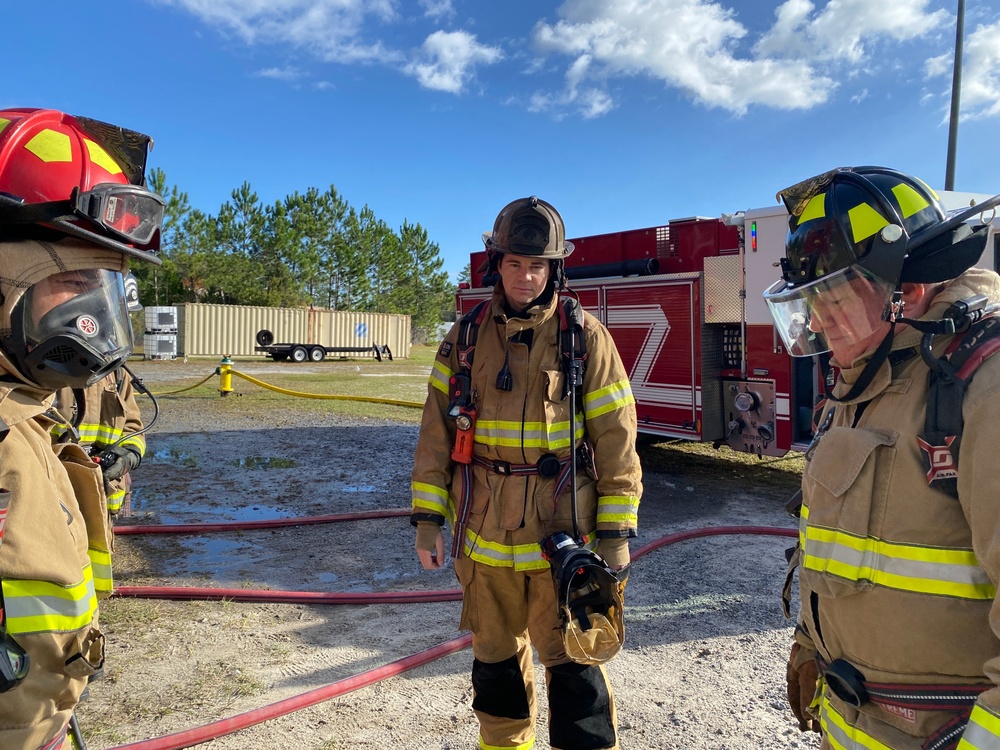 Fort Stewart -Hunter Army Airfield garrison command team gets hands-on with burn trainer