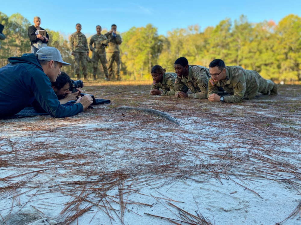 Soldiers from the 3rd Infantry Division Participate in a U.S. Army Marketing Campaign