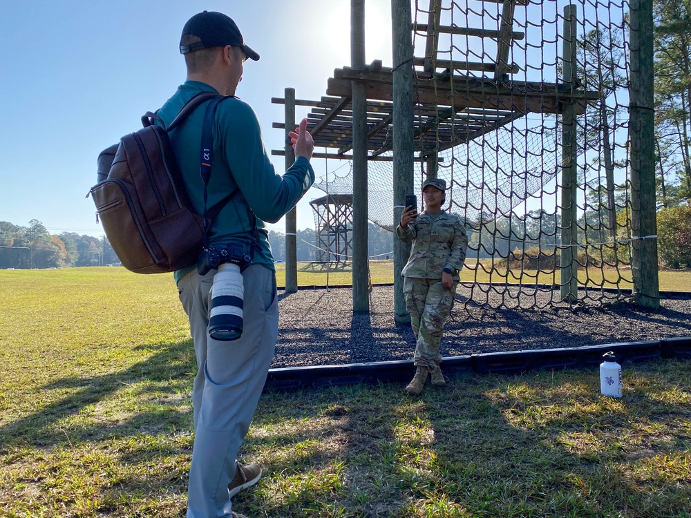 Soldiers from the 3rd Infantry Division Participate in a U.S. Army Marketing Campaign