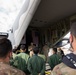 27th Special Operation Wing members receive Japanese Self-Defense Force members at Yokota Air Base, Japan