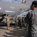 27th Special Operation Wing members receive Japanese Self-Defense Force members at Yokota Air Base, Japan