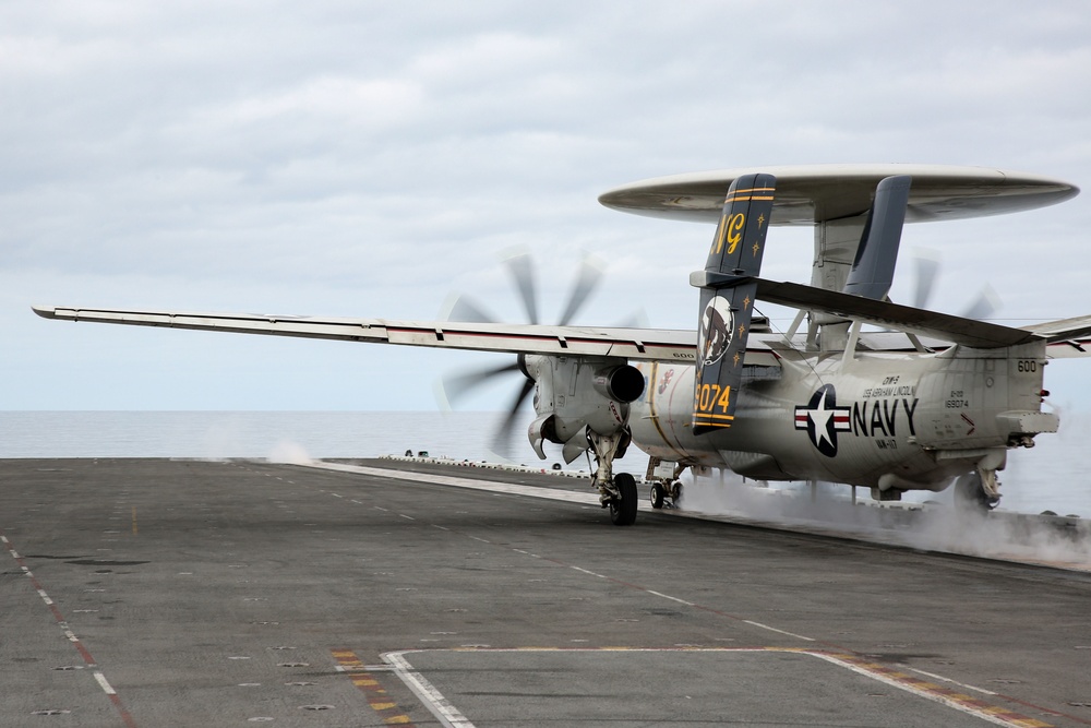 USS Abraham Lincoln conducts flight operations