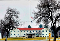 Flag set at half staff for 2022 Pearl Harbor Day at Fort McCoy