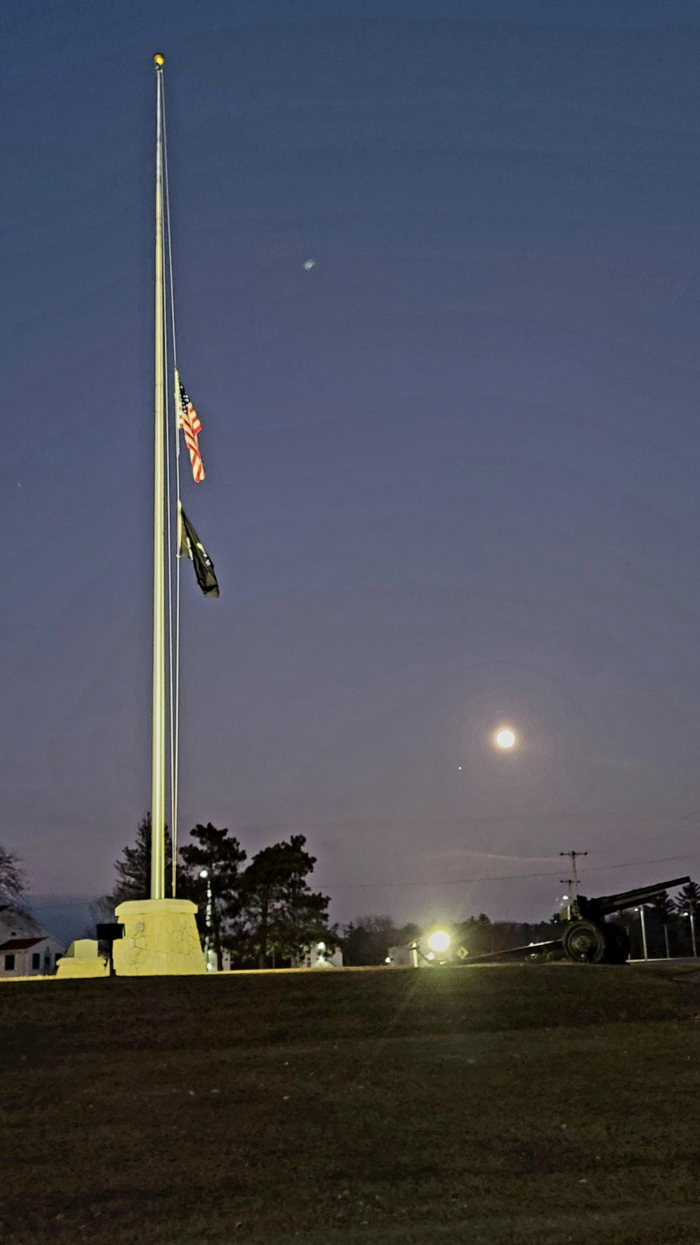 Flag set at half staff for 2022 Pearl Harbor Day at Fort McCoy