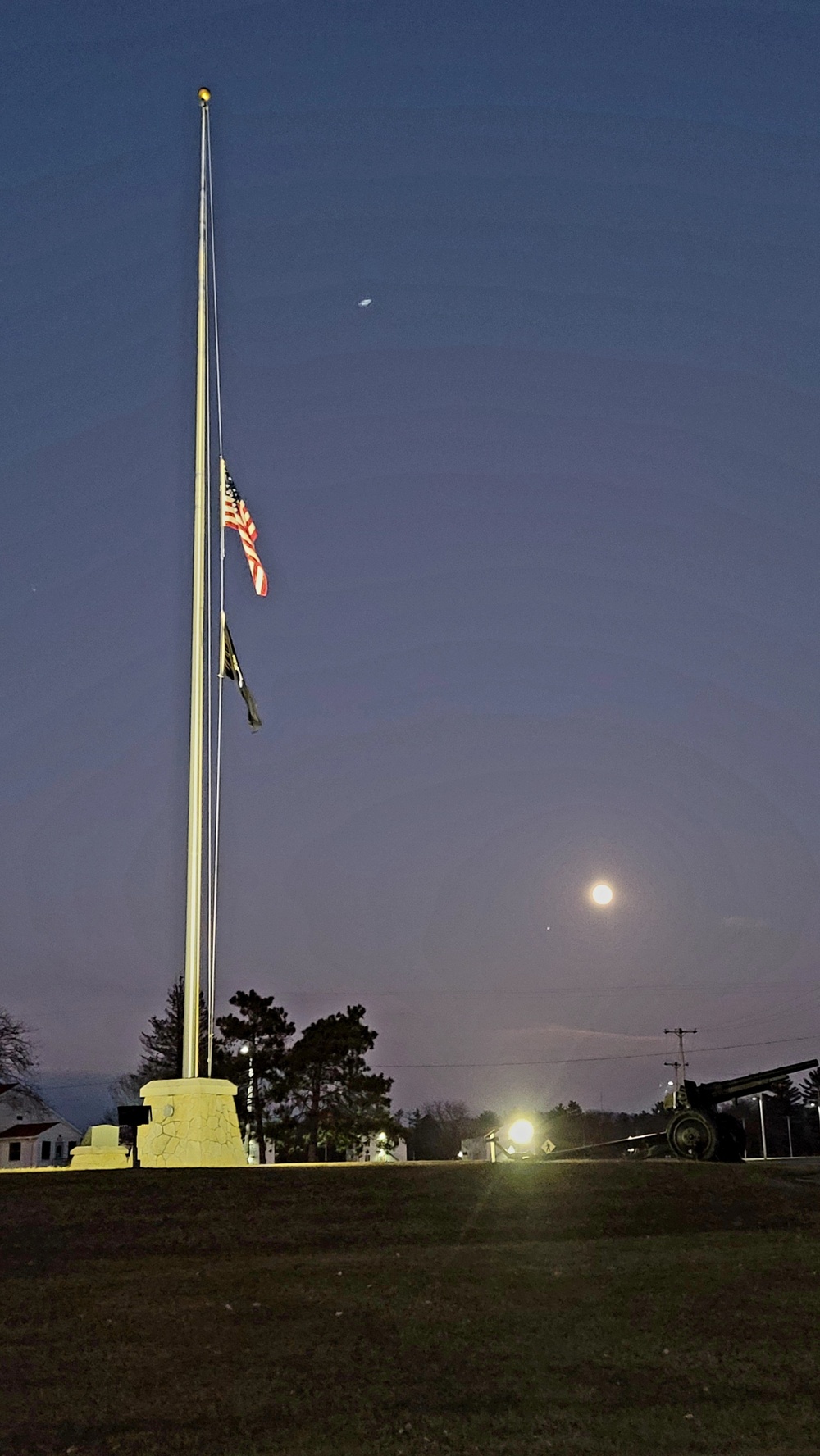 Flag set at half staff for 2022 Pearl Harbor Day at Fort McCoy