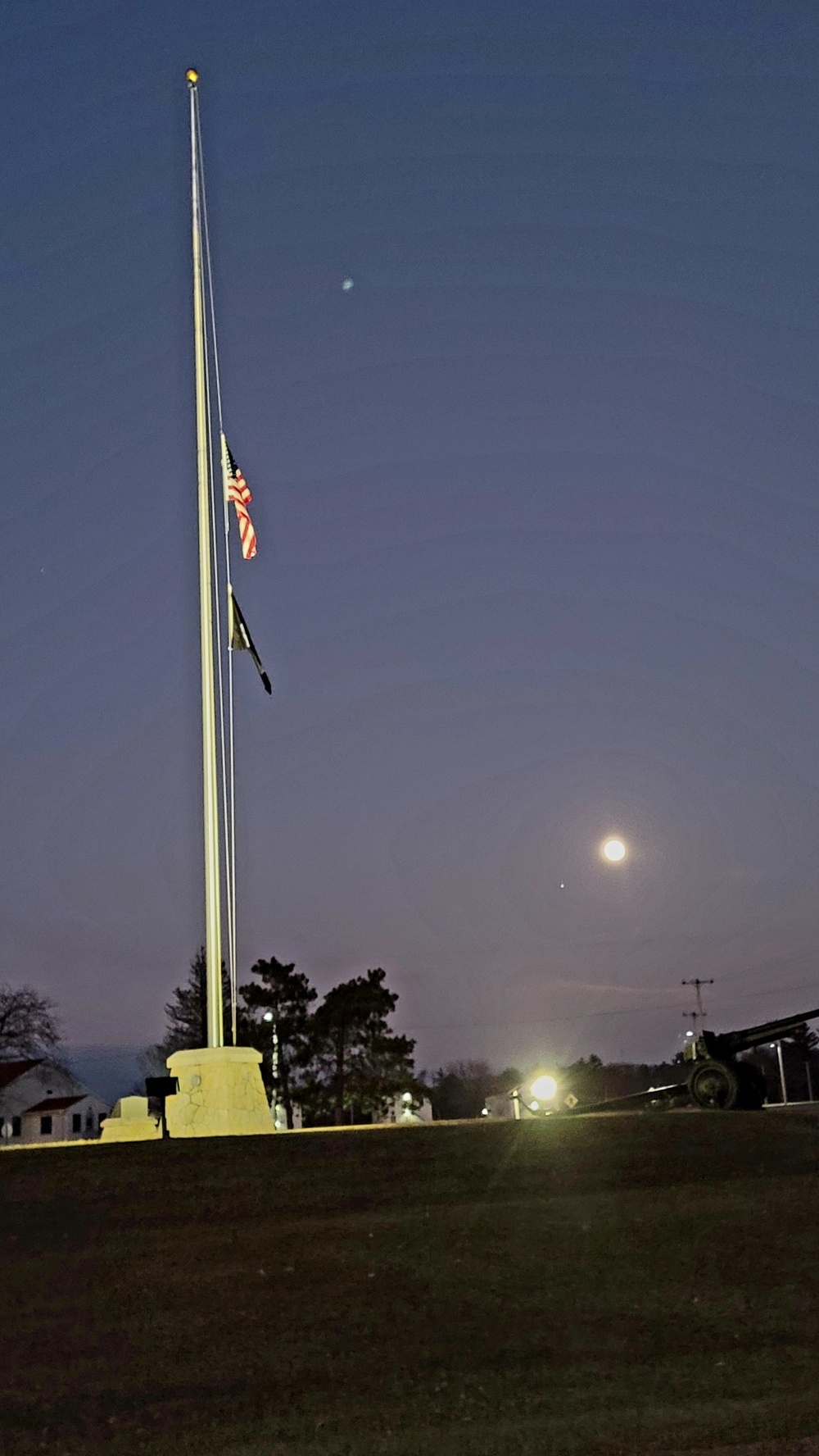 Flag set at half staff for 2022 Pearl Harbor Day at Fort McCoy