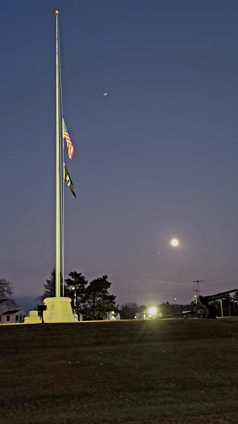 Flag set at half staff for 2022 Pearl Harbor Day at Fort McCoy