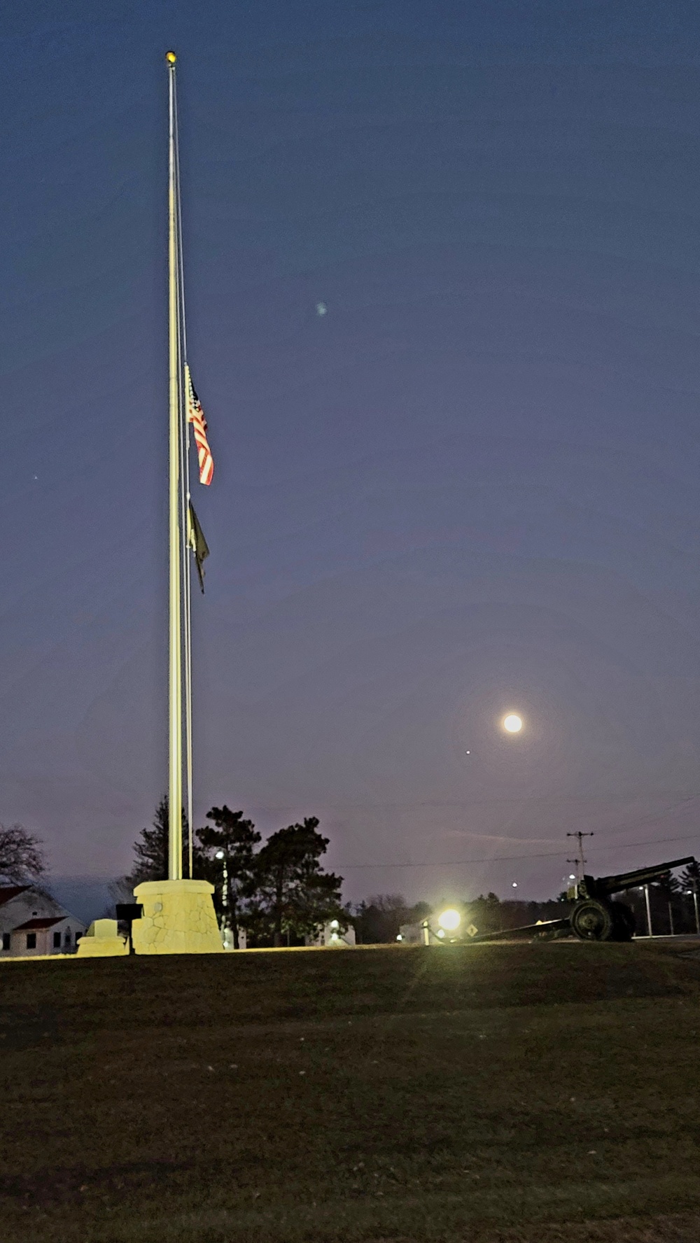 Flag set at half staff for 2022 Pearl Harbor Day at Fort McCoy