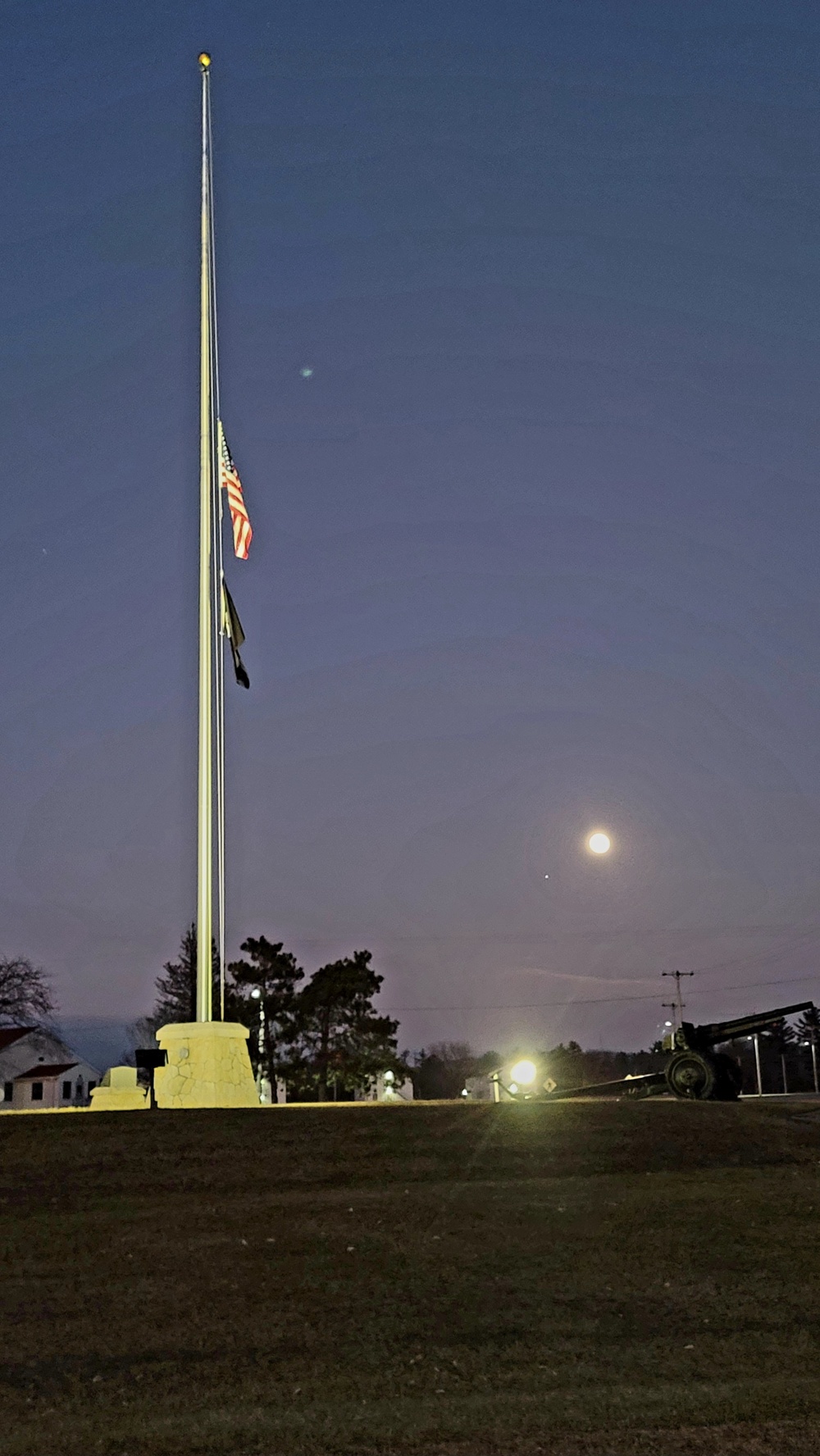 Flag set at half staff for 2022 Pearl Harbor Day at Fort McCoy