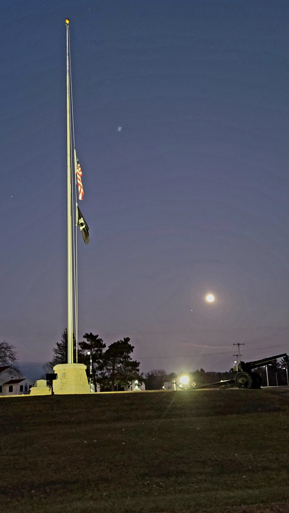 Flag set at half staff for 2022 Pearl Harbor Day at Fort McCoy