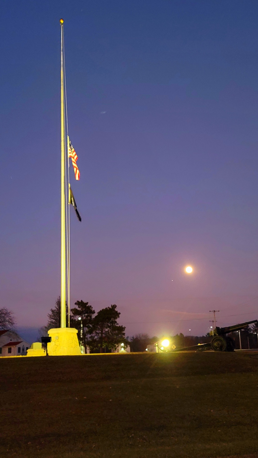 Flag set at half staff for 2022 Pearl Harbor Day at Fort McCoy