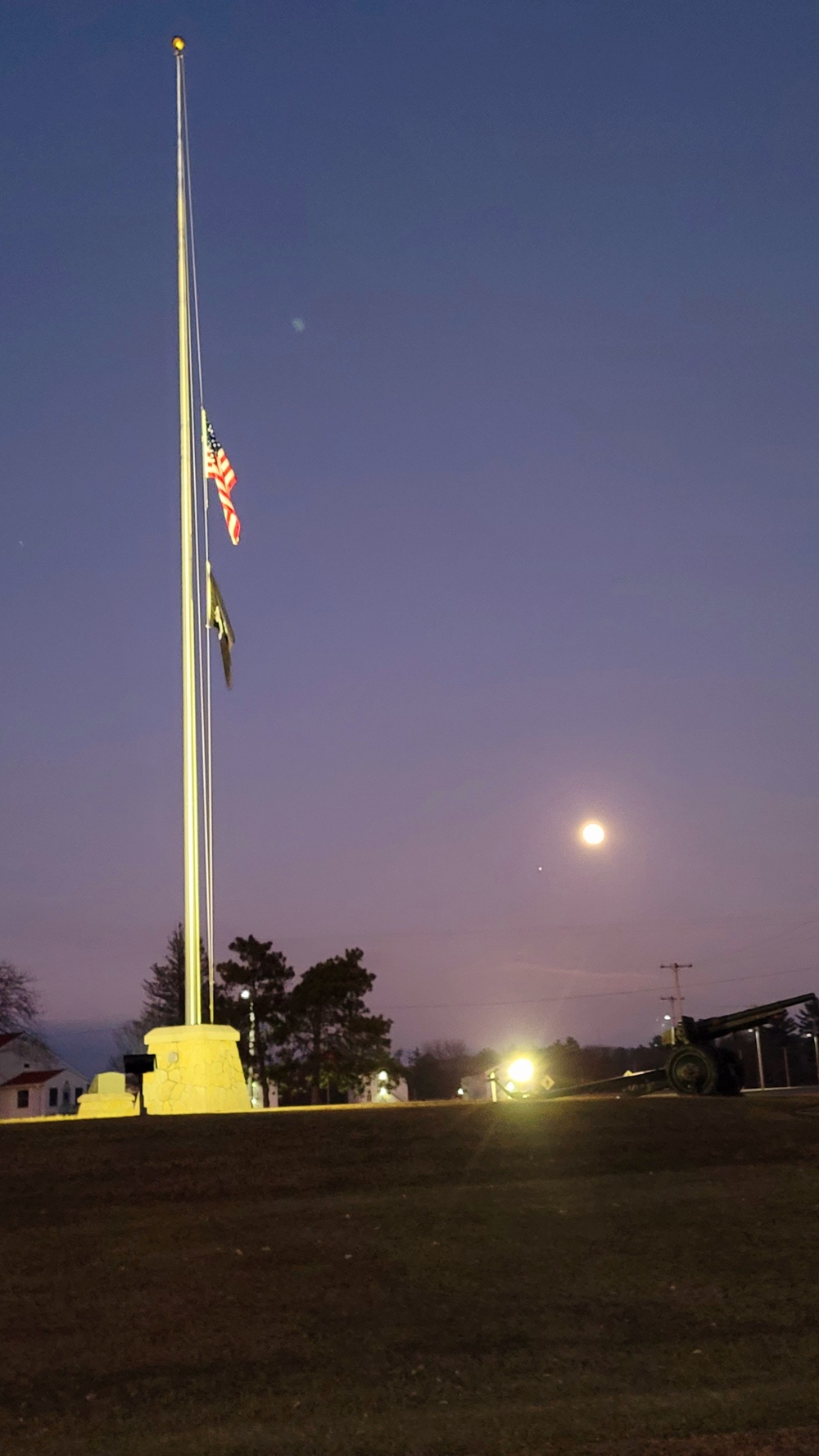 Flag set at half staff for 2022 Pearl Harbor Day at Fort McCoy