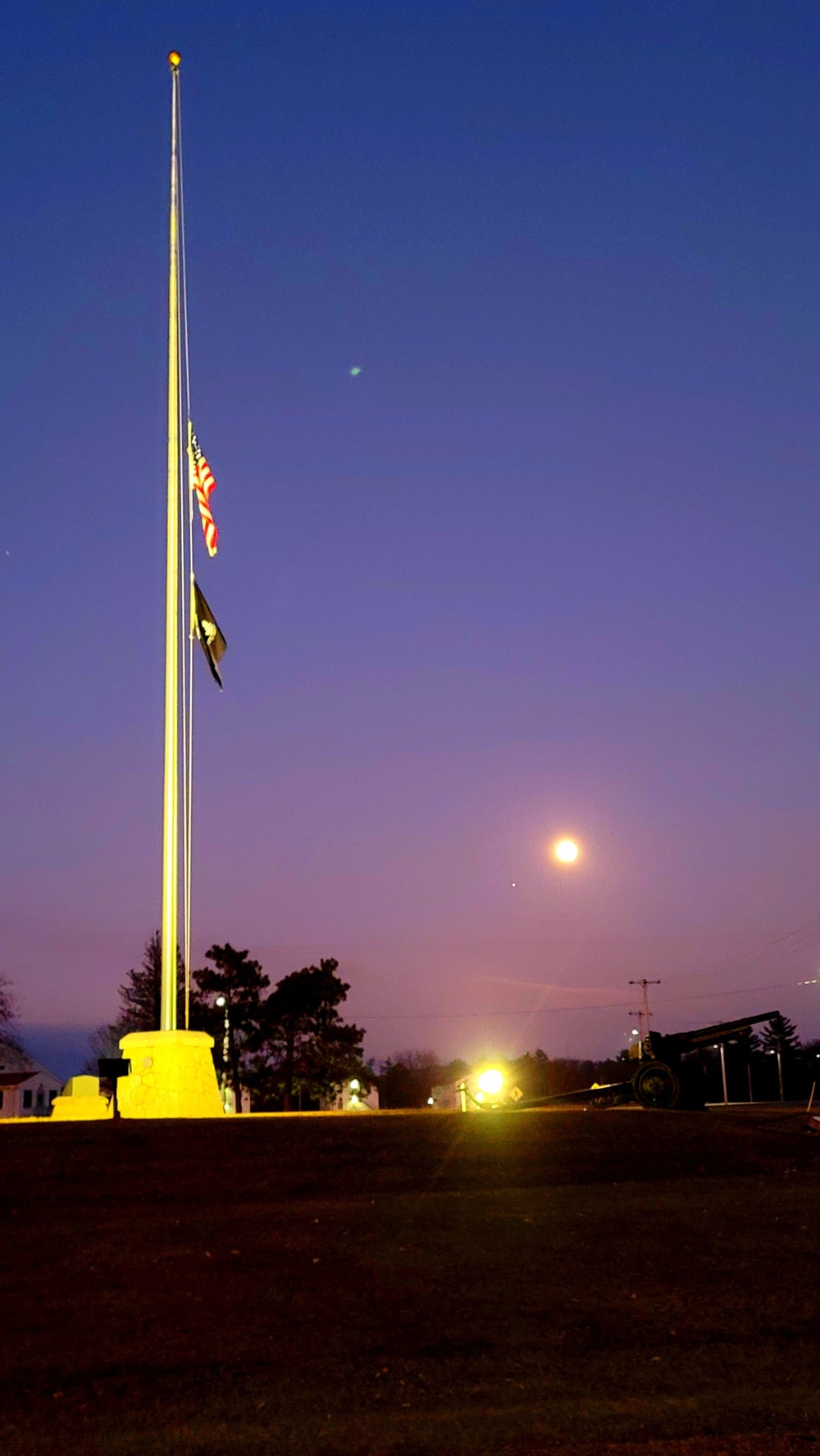 Flag set at half staff for 2022 Pearl Harbor Day at Fort McCoy