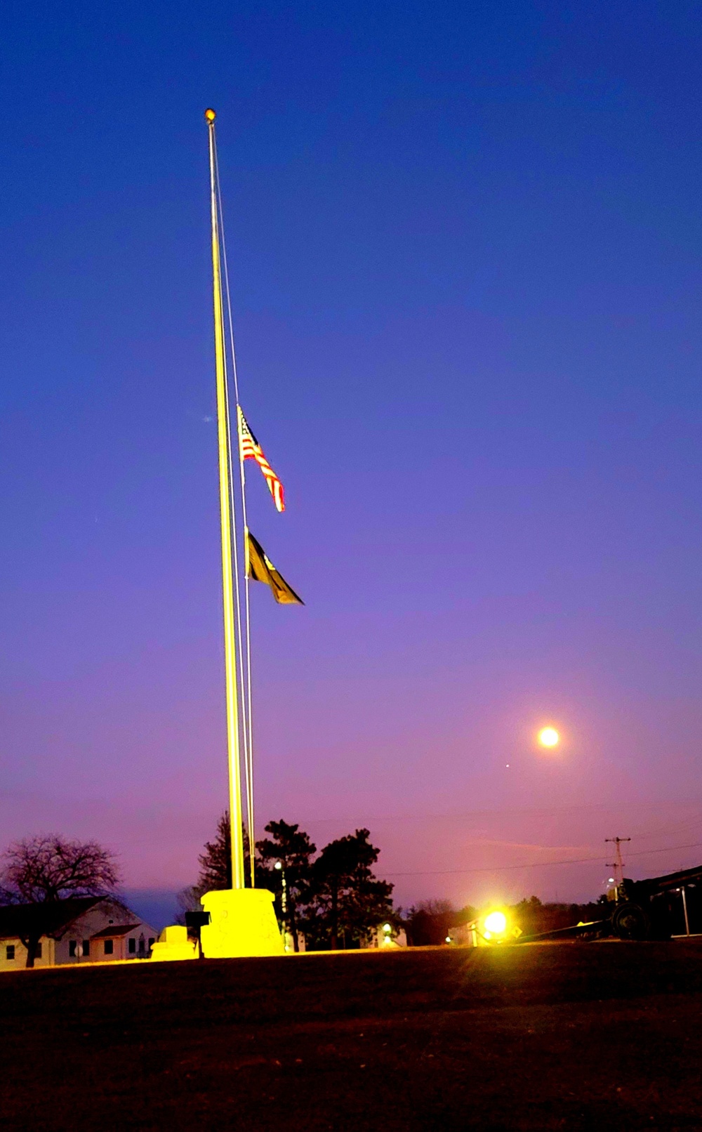 Flag set at half staff for 2022 Pearl Harbor Day at Fort McCoy