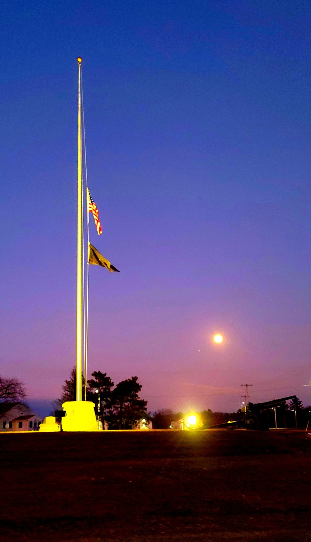 Flag set at half staff for 2022 Pearl Harbor Day at Fort McCoy