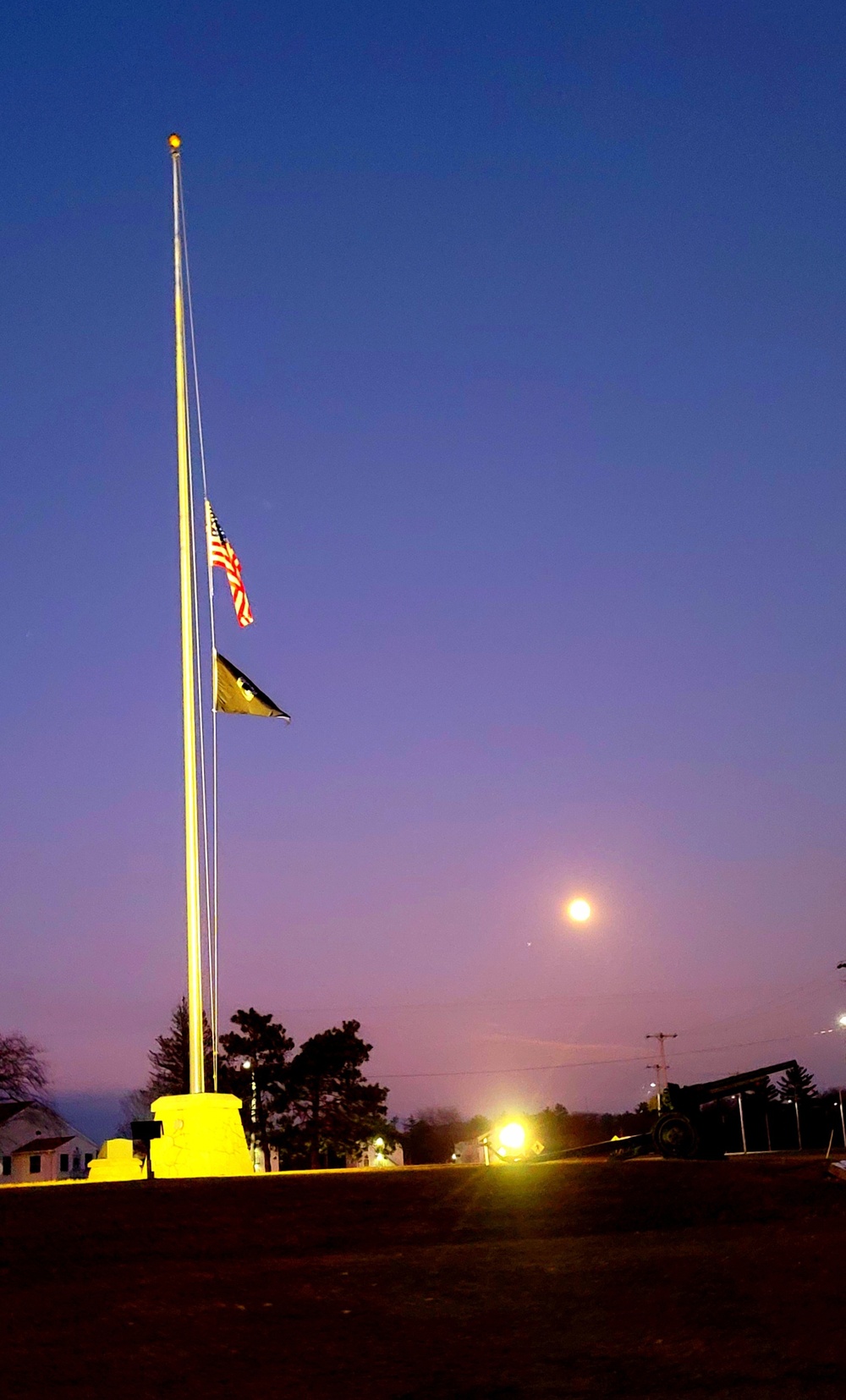 Flag set at half staff for 2022 Pearl Harbor Day at Fort McCoy