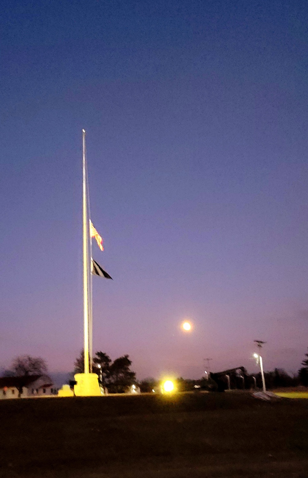 Flag set at half staff for 2022 Pearl Harbor Day at Fort McCoy