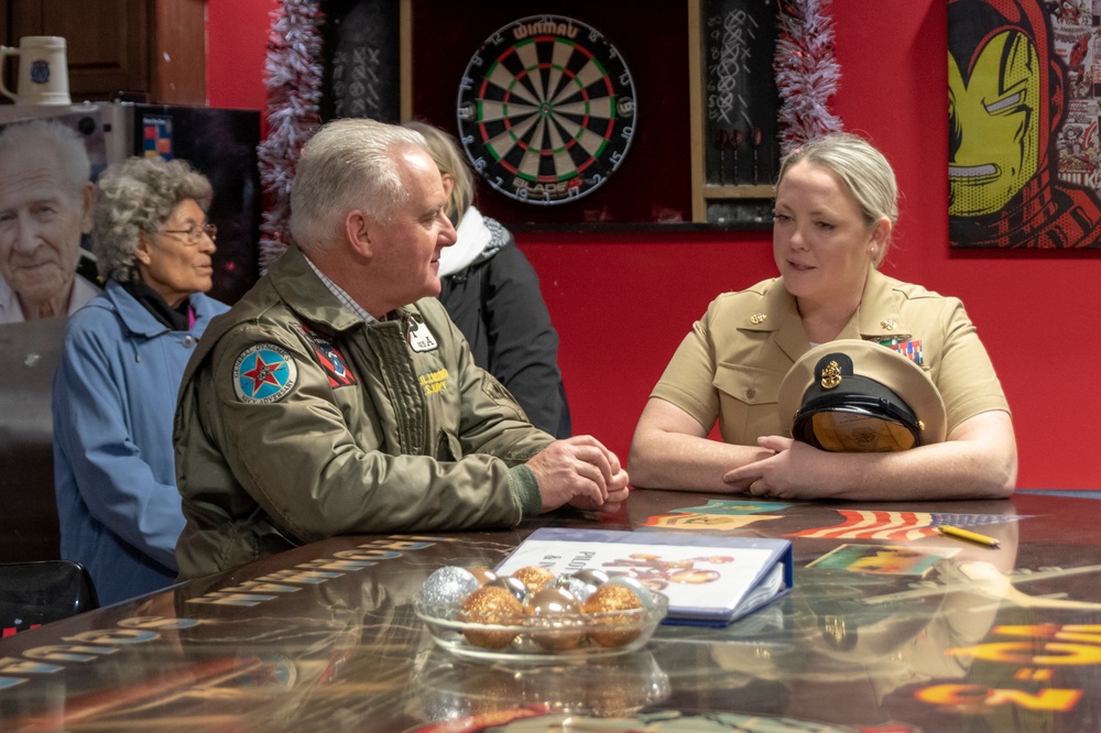 Lt. Cmdr. Jack Keilty visits Tinker AFB