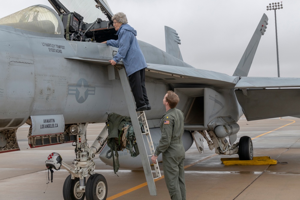 Lt. Cmdr. Jack Keilty visits Tinker AFB