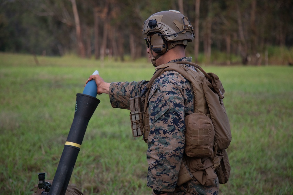 3d LCT 81mm Mortar Live Fire Training