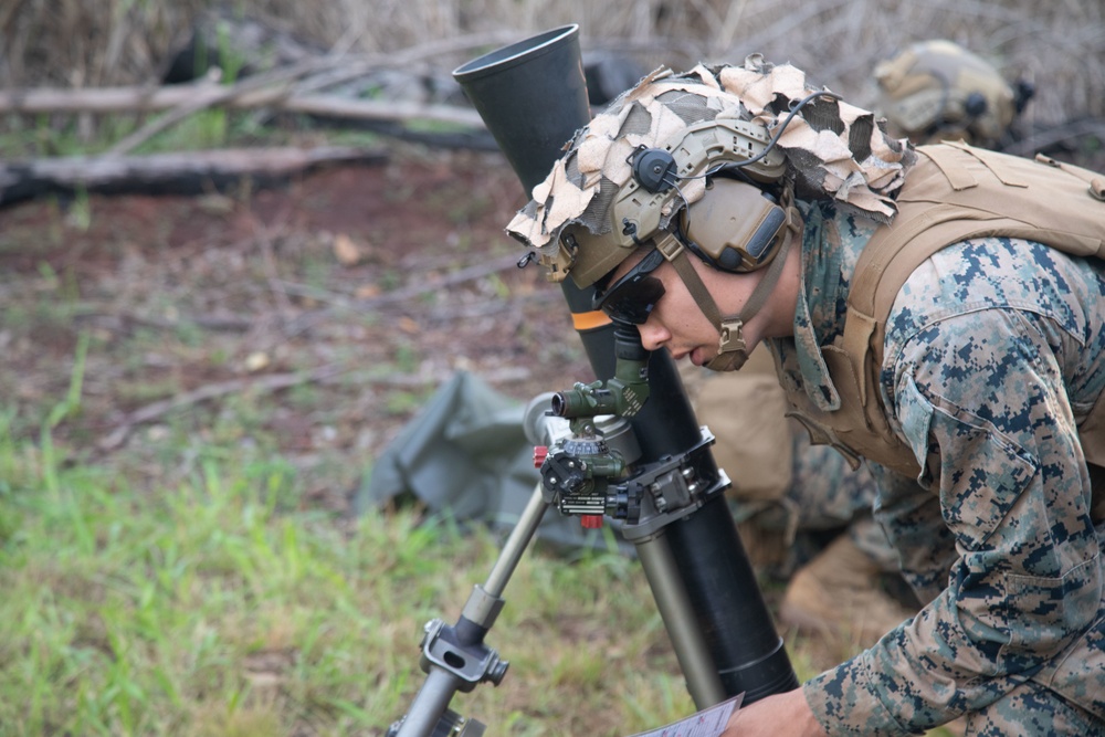 3d LCT 81mm Mortar Live Fire Training