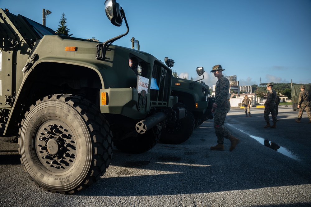 Winter Workhorse 23 | Combat Logistics Battalion 4 Marines load vehicles onto U.S. Army Landing Craft Utility