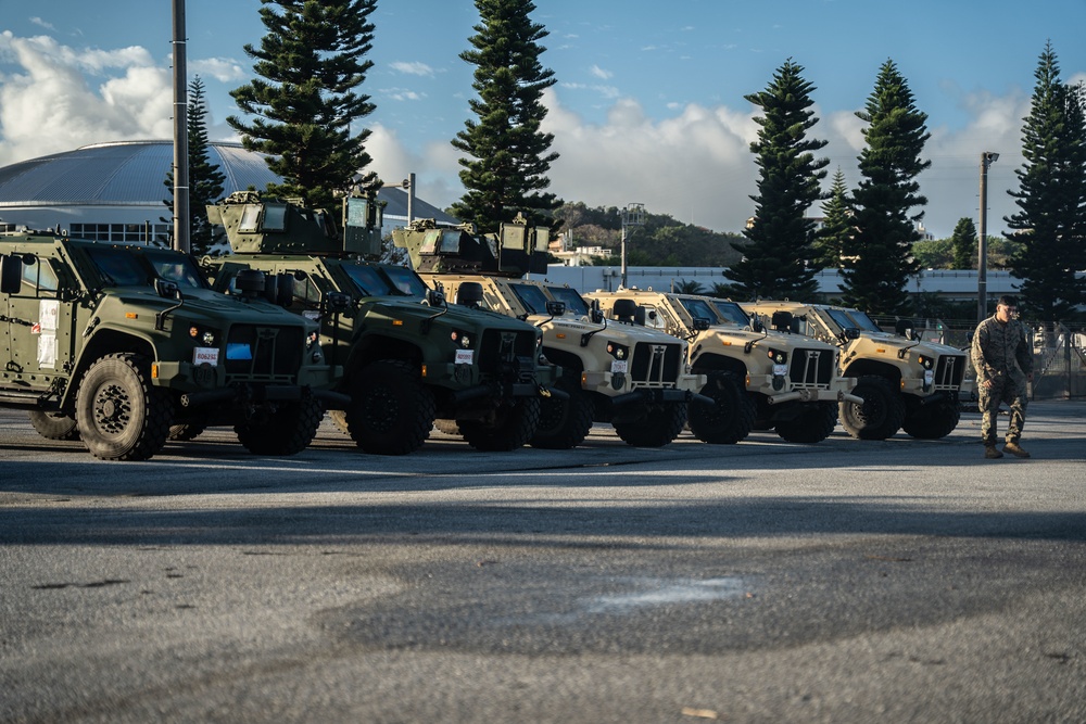 Winter Workhorse 23 | Combat Logistics Battalion 4 Marines load vehicles onto U.S. Army Landing Craft Utility