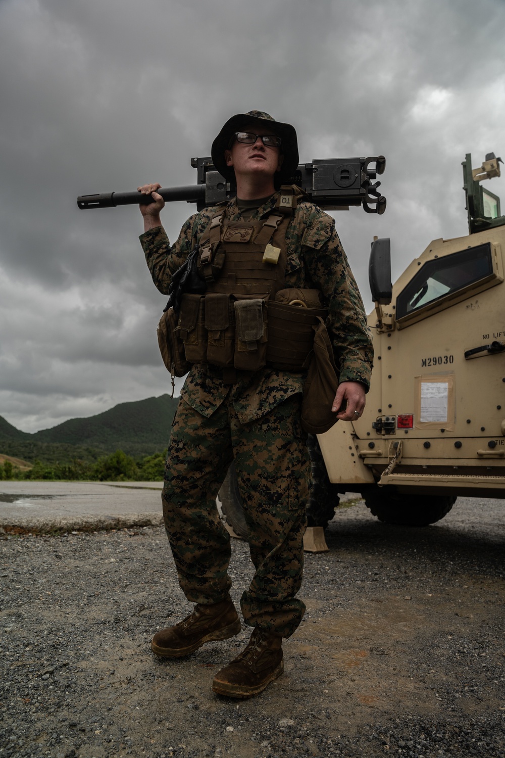 Winter Workhorse 23 | Combat Logistics Battalion 4, 3rd Transportation Battalion Marines conduct machine gun range